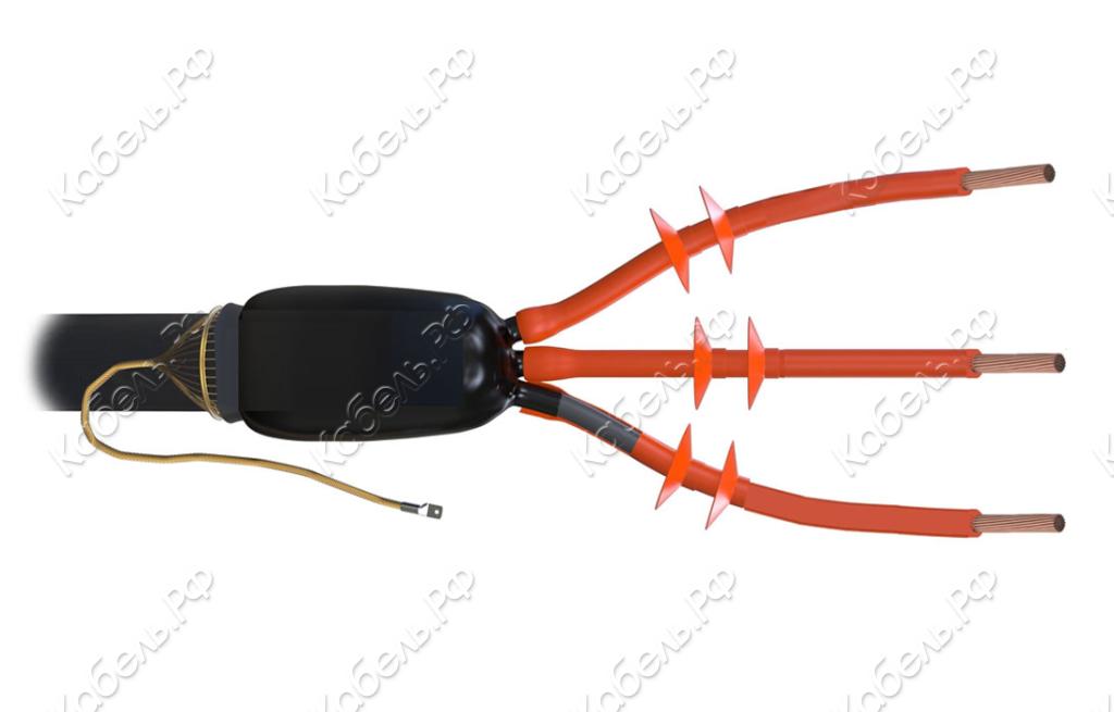 Изображение товара Муфта концевая 3 ПКНТп-10 (150-240) ССД без наконечников для наружной установки