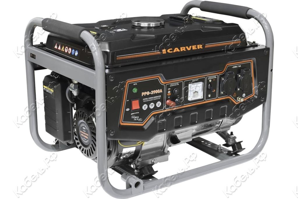 Изображение товара Генератор бензиновый CARVER PPG-3900A 01.020.00012