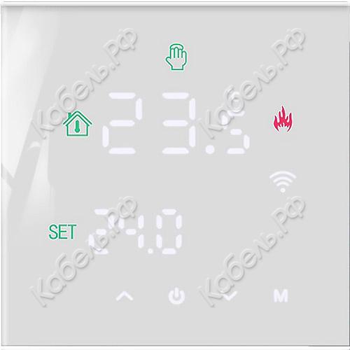 Изображение товара Электронный программируемый терморегулятор для теплого пола DN.RU Т03ST-WF Wi-Fi белый