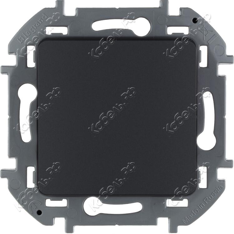 Изображение товара Выключатель INSPIRIA 1-клавишный с/у 10АХ 250В антрацит Legrand 673603