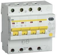 Дифференциальный автомат АД14S 4п 20А C 300мА тип AC (5 мод) IEK MAD13-4-020-C-300