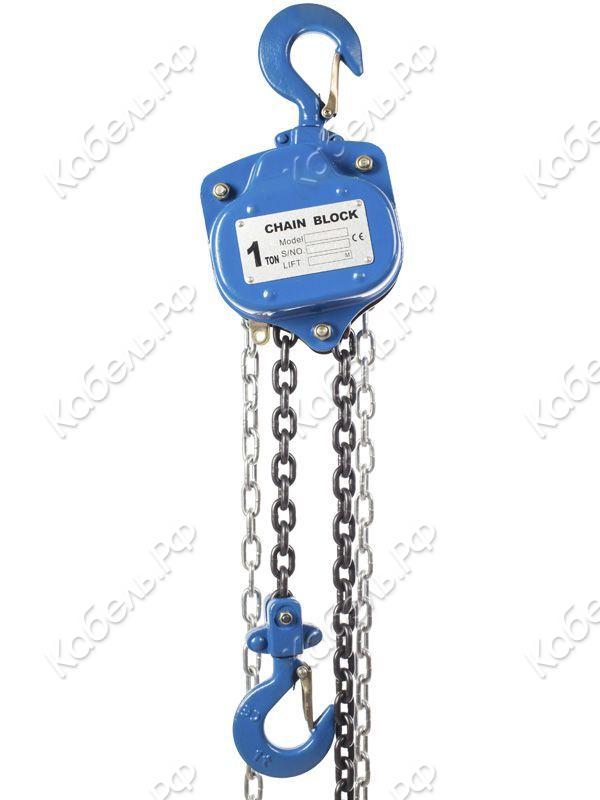 Изображение товара Ручная шестеренная таль TOR 101136, грузоподъемность 1 тонна, высота 3м