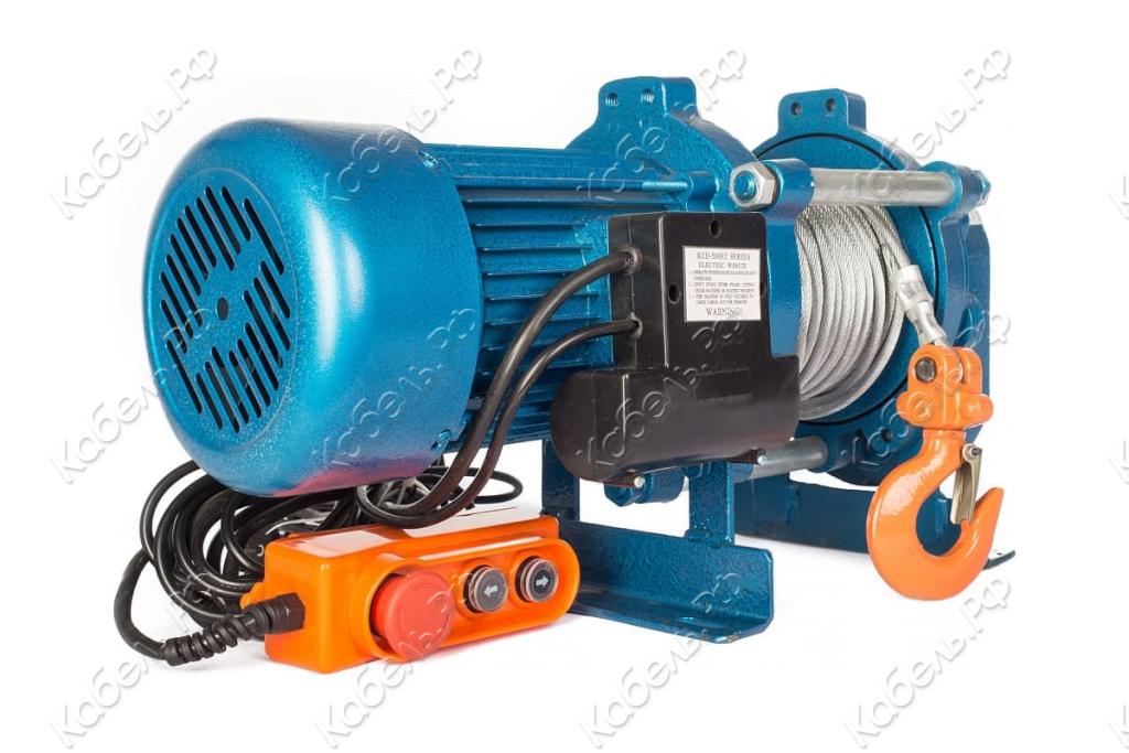 Изображение товара Лебедка электромеханическая TOR ЛЭК-500 E21 (KCD) 500 кг 380 В с 100 м каната