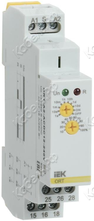 Изображение товара Реле задержки включения IEK ORT 2 конт 12-240 В AC/DC