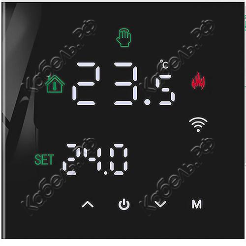 Изображение товара Электронный программируемый терморегулятор для теплого пола DN.RU Т03ST-WF Wi-Fi черный