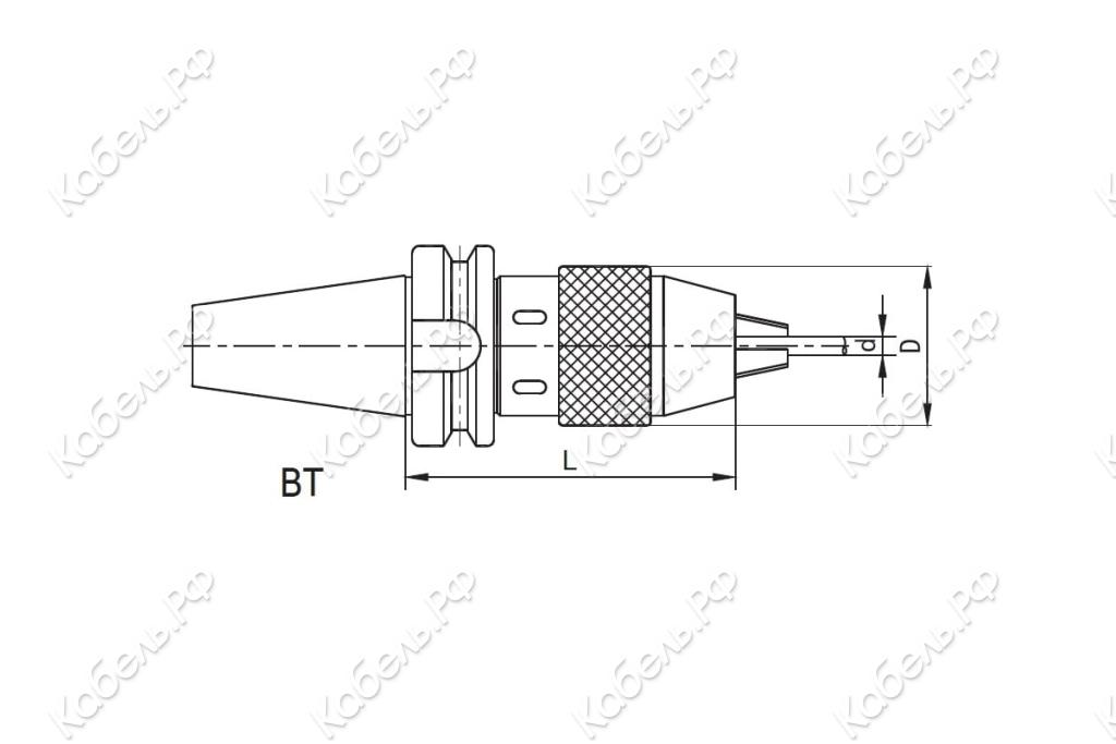Изображение товара Патрон сверлильный самозажимной BT40 MAS 403-BT для станков