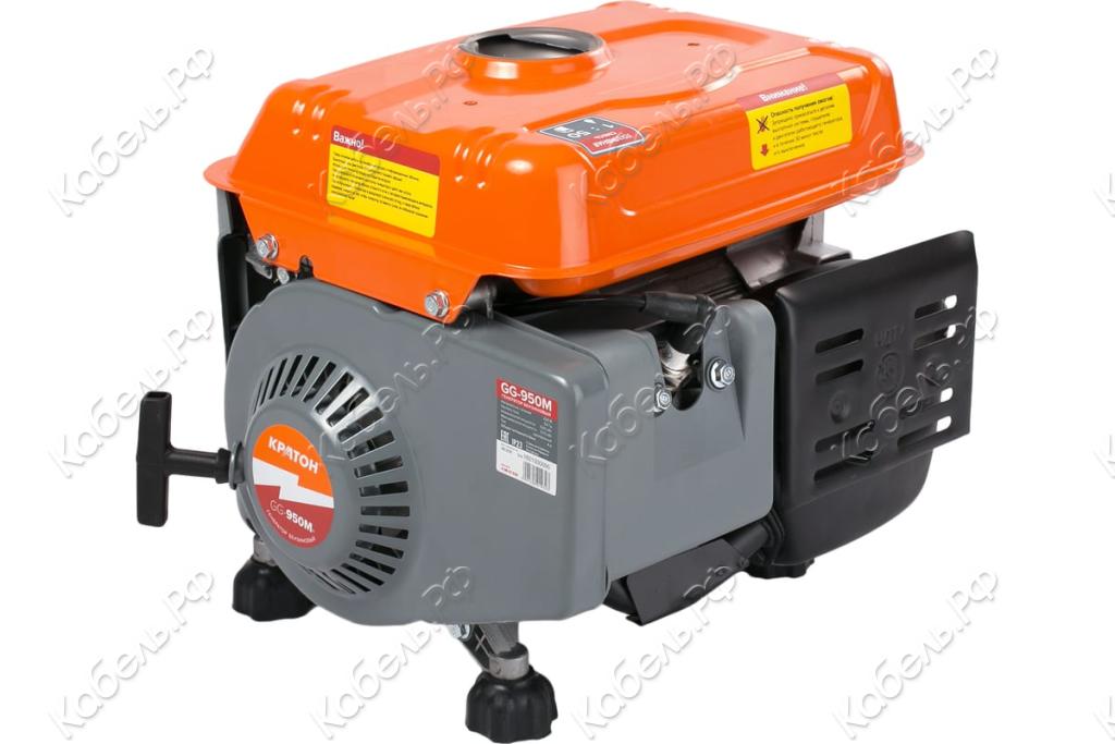 Изображение товара Бензиновый генератор GG-950M Кратон полупрофессиональный 0,65 кВт 220 В