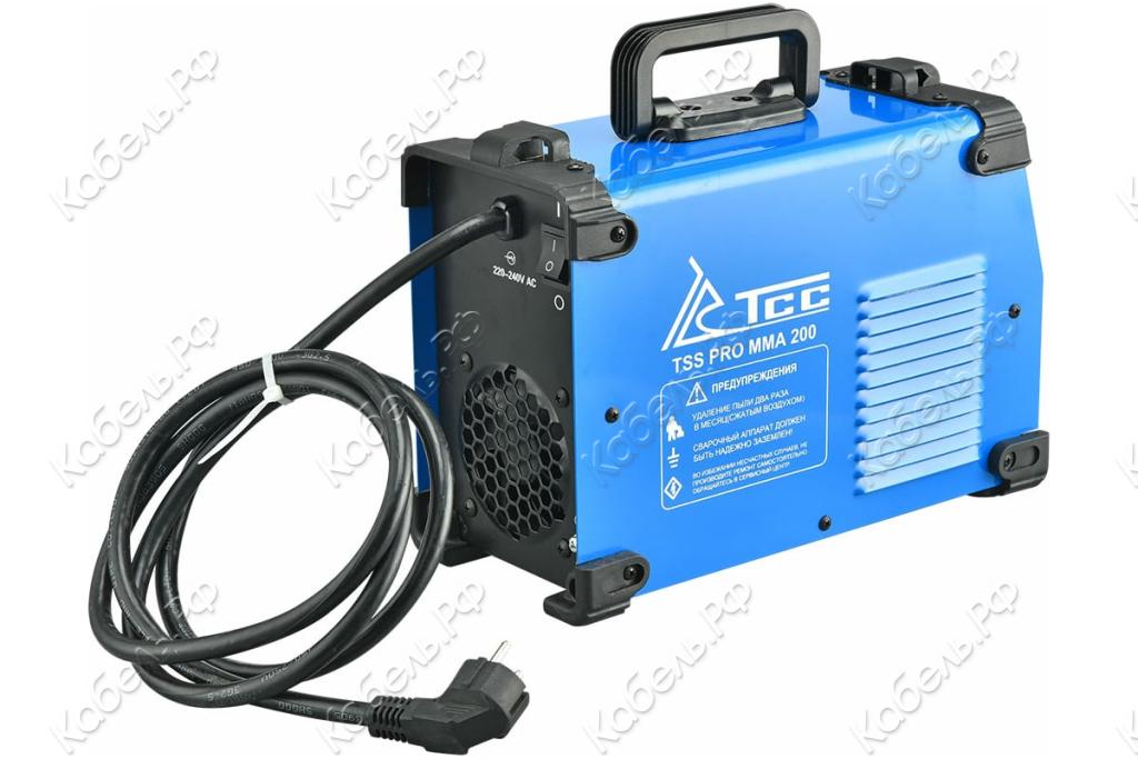 Изображение товара Инвертор сварочный ТСС PRO MMA-200 028431 для ручной дуговой сварки