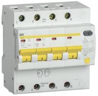 Дифференциальный автомат АД14S 4п 25А C 100мА тип AC (5 мод) IEK MAD13-4-025-C-100