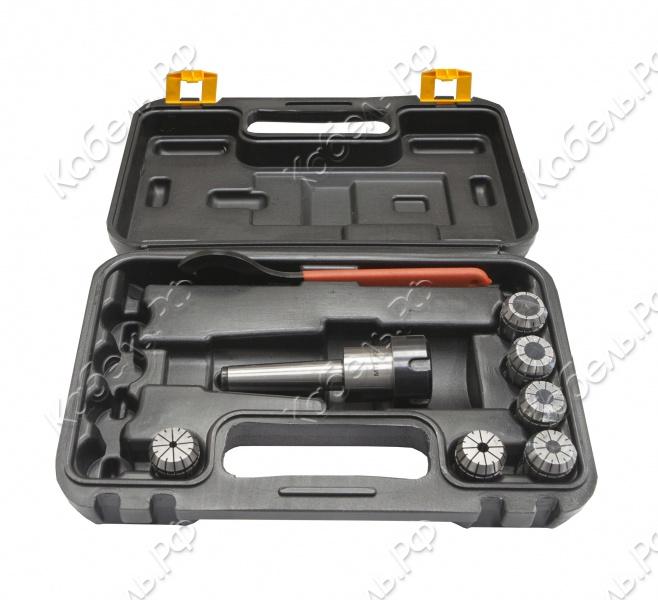 Изображение товара Патрон цанговый МТ2-ER25/6 PCS с набором цанг (4, 6, 8, 10, 12, 16 мм) Stalex 22031015