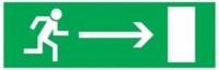 Сменное табло "Направление к эвакуационному выходу направо" зеленый фон для "Топаз" TDM SQ0349-0212