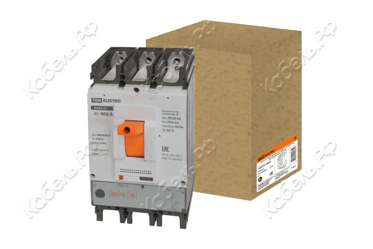 Изображение товара Автоматический выключатель ВА89-37 3Р 400А 70кА TDM Electric