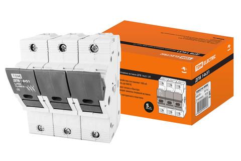 Изображение товара Держатель плавких вставок ДПВ 14х51 3П TDM Electric SQ0216-0006