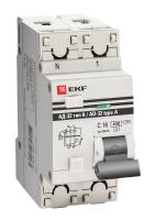 Дифференциальный автомат АД-32 1P+N 16А/30мА (тип А) EKF DA32-16-30-a-pro