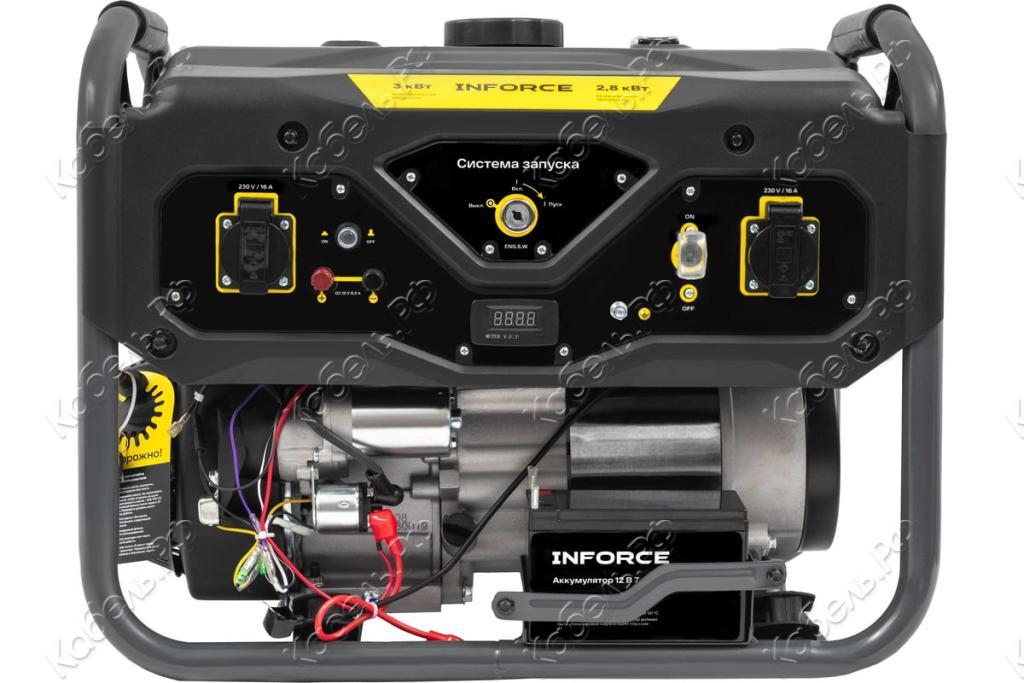 Изображение товара Генератор бензиновый Inforce GL-3000E