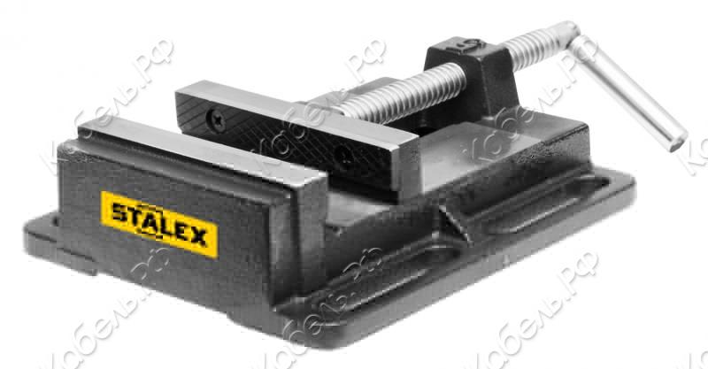 Изображение товара Тиски сверлильные Бульдог 125х128 мм Stalex Q195A для металлообработки