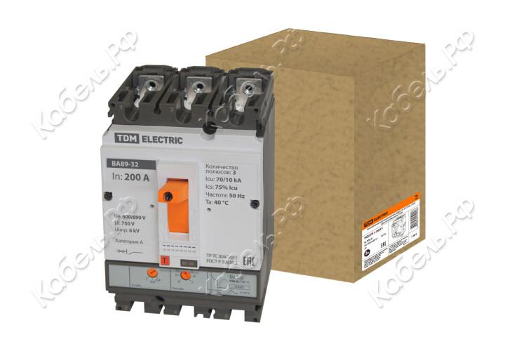 Изображение товара Автоматический выключатель ВА89-35 3Р 200А 70кА TDM Electric SQ0751-0051