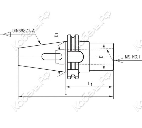 Изображение товара Втулка переходная 7:24 SK40 КМ2 DIN 69871 под лапку SOVIS 13541