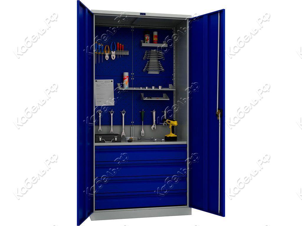 Изображение товара Инструментальный шкаф ПРАКТИК К30599510746 с регулируемыми полками Россия