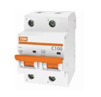Автоматический выключатель ВА47-100 2Р 20А 10кА х-ка С TDM Electric SQ0207-0058