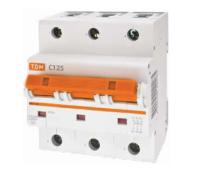 Автоматический выключатель ВА47-125 3Р 10А 15кА х-ка С TDM Electric SQ0208-0073