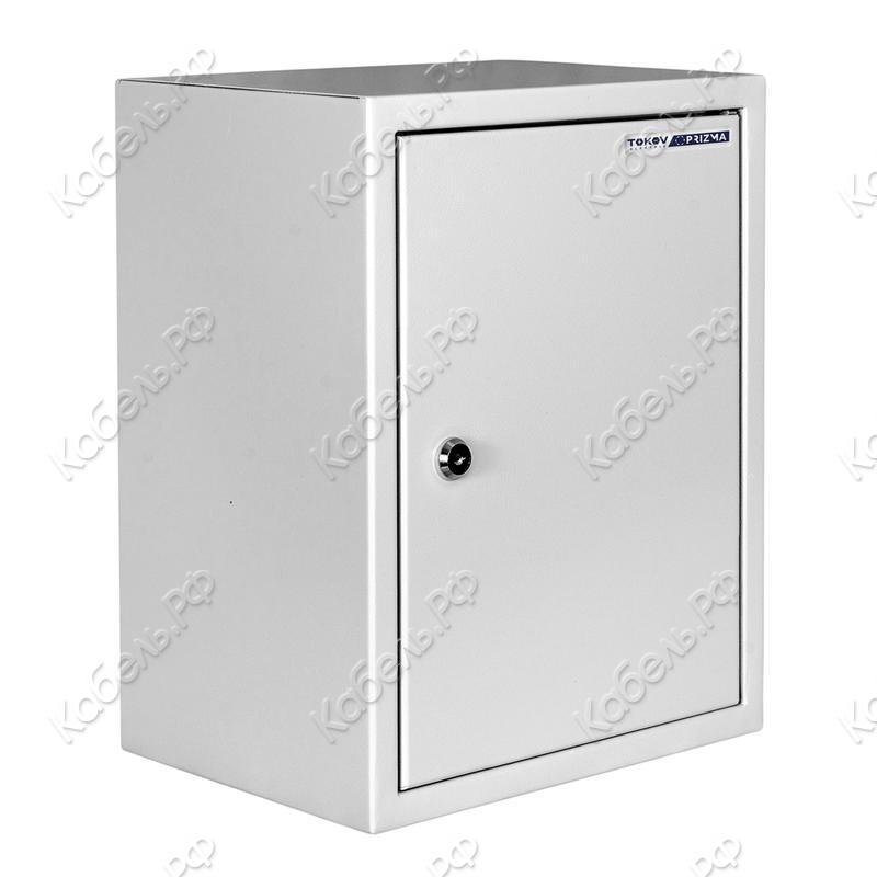 Изображение товара Корпус TOKOV ELECTRIC PRIZMA ЩМП-1 400х310х220 IP31 с монтажн. панелью метал. TKE-PZ-MPB31-1