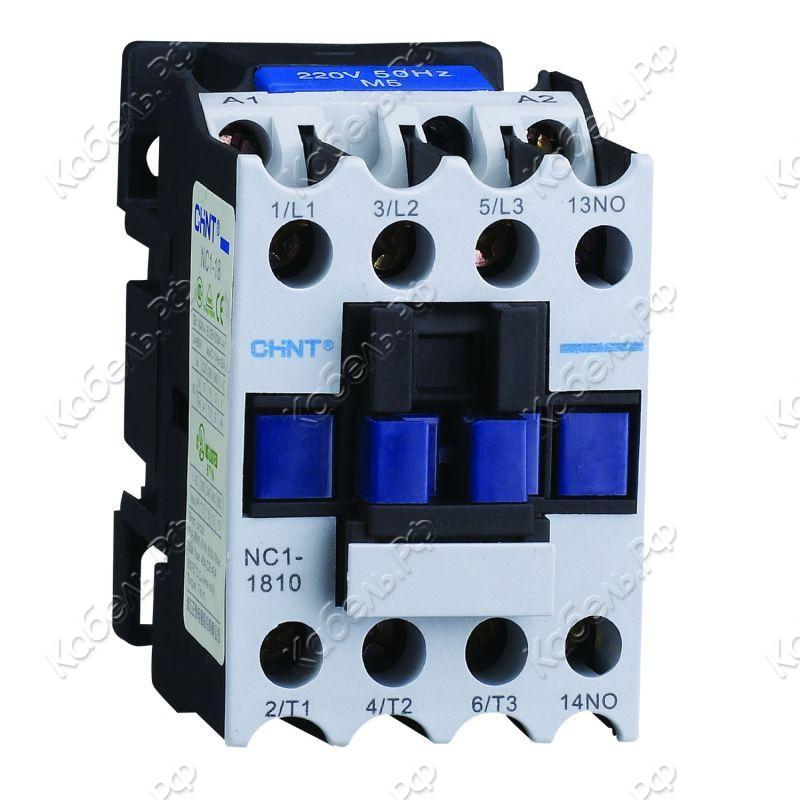 Изображение товара Контактор CHINT NC1-1810Z 18А кат. 24В DC 1НО (R) 221621