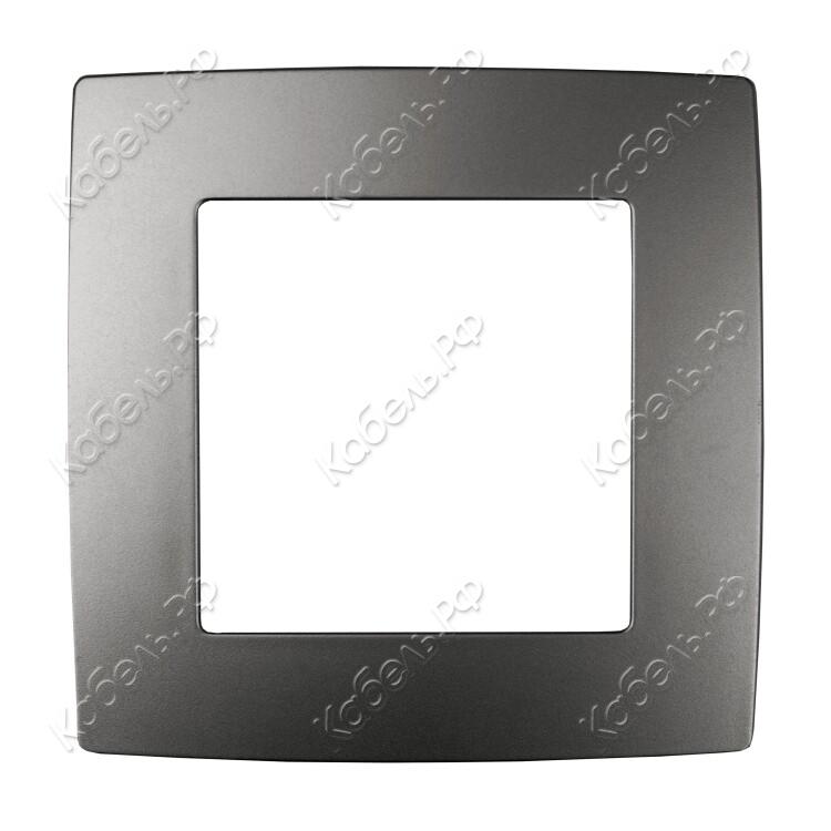 Изображение товара Рамка 12-5001-12 1-местная графит ЭРА Б0019366