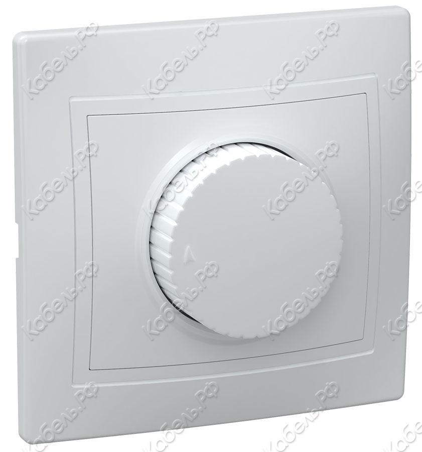Изображение товара Светорегулятор поворотный ВСР10-1-0-КБ КВАРТА белый IEK EDK10-K01-03-DM