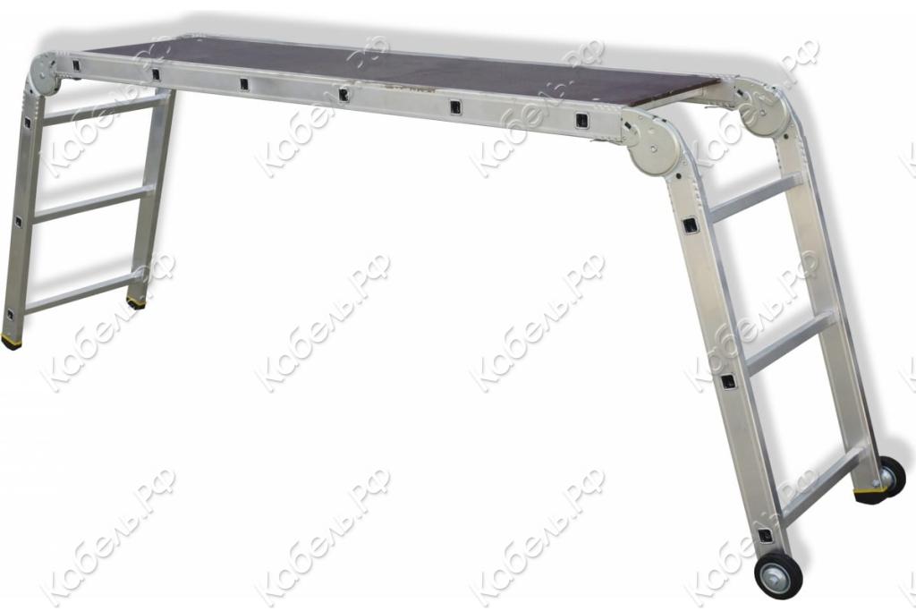 Изображение товара Подмость алюминиевая СМС 363 с колесами Промышленник СМС363