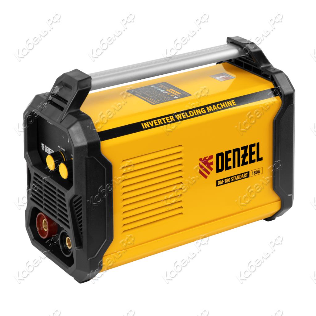 Изображение товара Инверторный сварочный аппарат Denzel DM-180 Standart 180А ПВ 60% для дуговой сварки