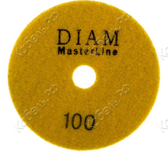 Изображение товара Круг алмазный гибкий шлифовальный MASTER LINE Dry №100 100х2мм DIAM