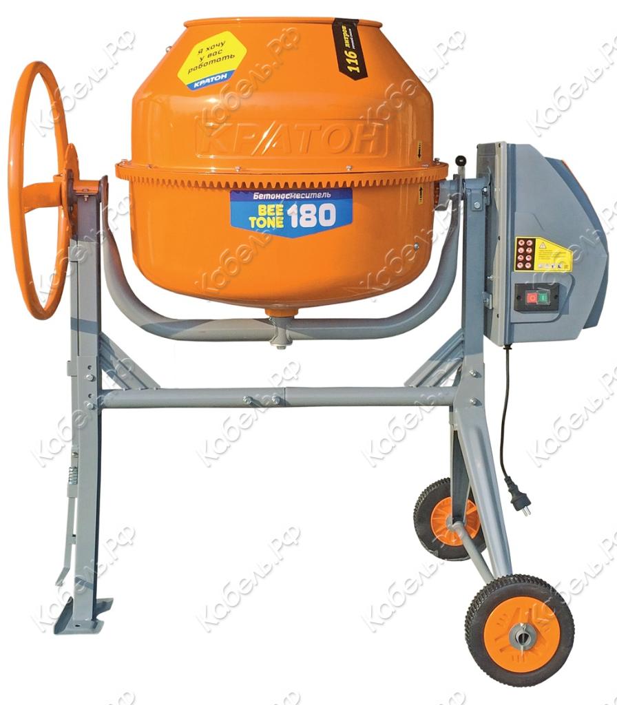 Изображение товара Бетоносмеситель BeeTone 180 Кратон 4 02 07 023 промышленный передвижной