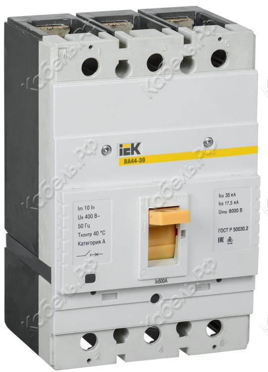 Изображение товара Автоматический выключатель ВА44-39 3Р 500А 35кА IEK SVT50-3-0500-35