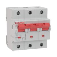 Автоматический выключатель модульный YON MD125 3P 100А C 20kA DKC MD125-3C100