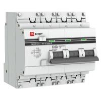 Дифференциальный автомат АД-32 3п+N 63А C 100мА тип A EKF DA32-63-100-4P-a-pro