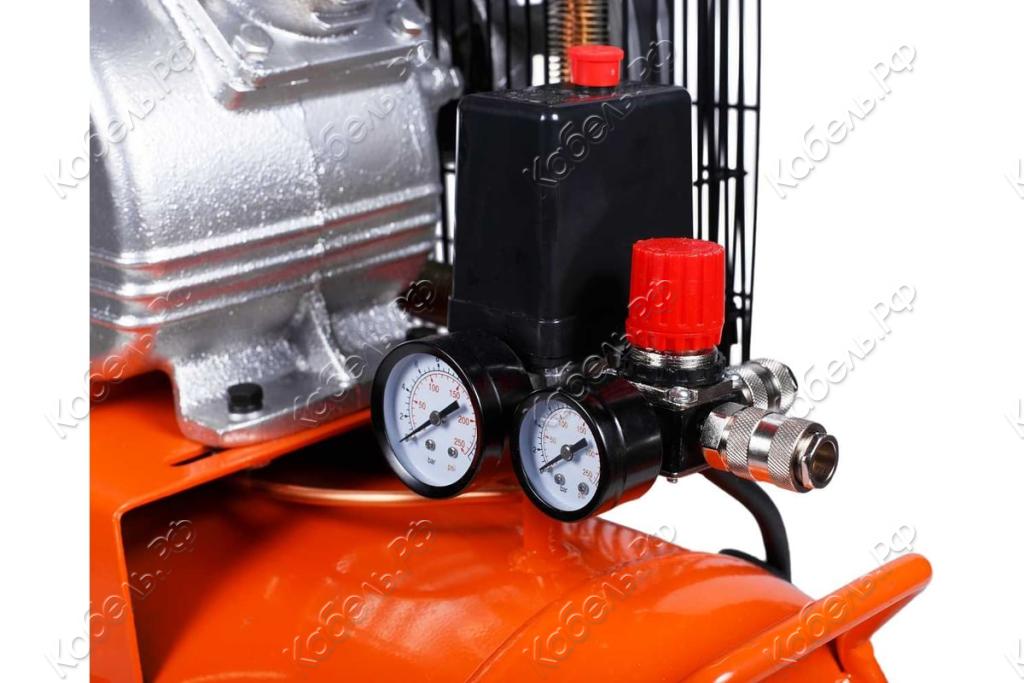 Изображение товара Компрессор с ременной передачей AC-440-50-BDV Кратон 50 л для пневмоинструмента