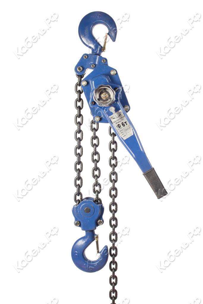 Изображение товара Ручная рычажная таль TOR 13Т10436ТРР-ТРШСР 6 тонн промышленная с крюком