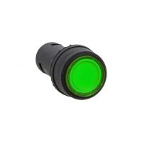 Кнопка SW2C-10D возвратная с подсветкой зеленая NO 230В EKF PROxima sw2c-md-g