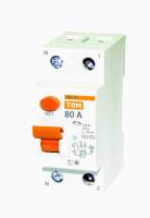 Дифференциальный выключатель (УЗО) ВД1-63 2п 80А 100мА тип AC TDM Electric SQ0203-0020