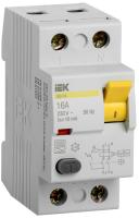 Дифференциальный выключатель (УЗО) ВД1-63 2п 16А 10мА тип A IEK MDV11-2-016-010