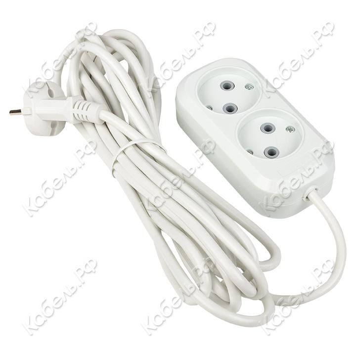 Изображение товара Удлинитель EKF PROxima Эксперт 2 гнезда, ПВС 2х0,75 3м UBA10-275-2-03