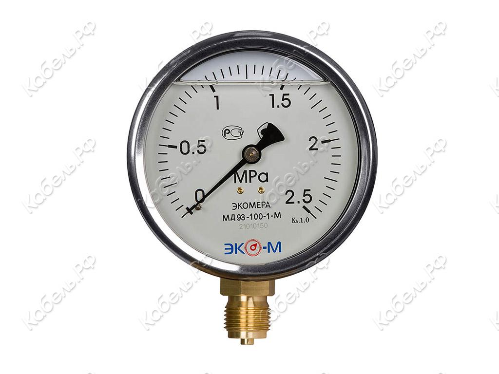 Изображение товара Манометр виброустойчивый МД93 (0-4МПа) резьба G1/2