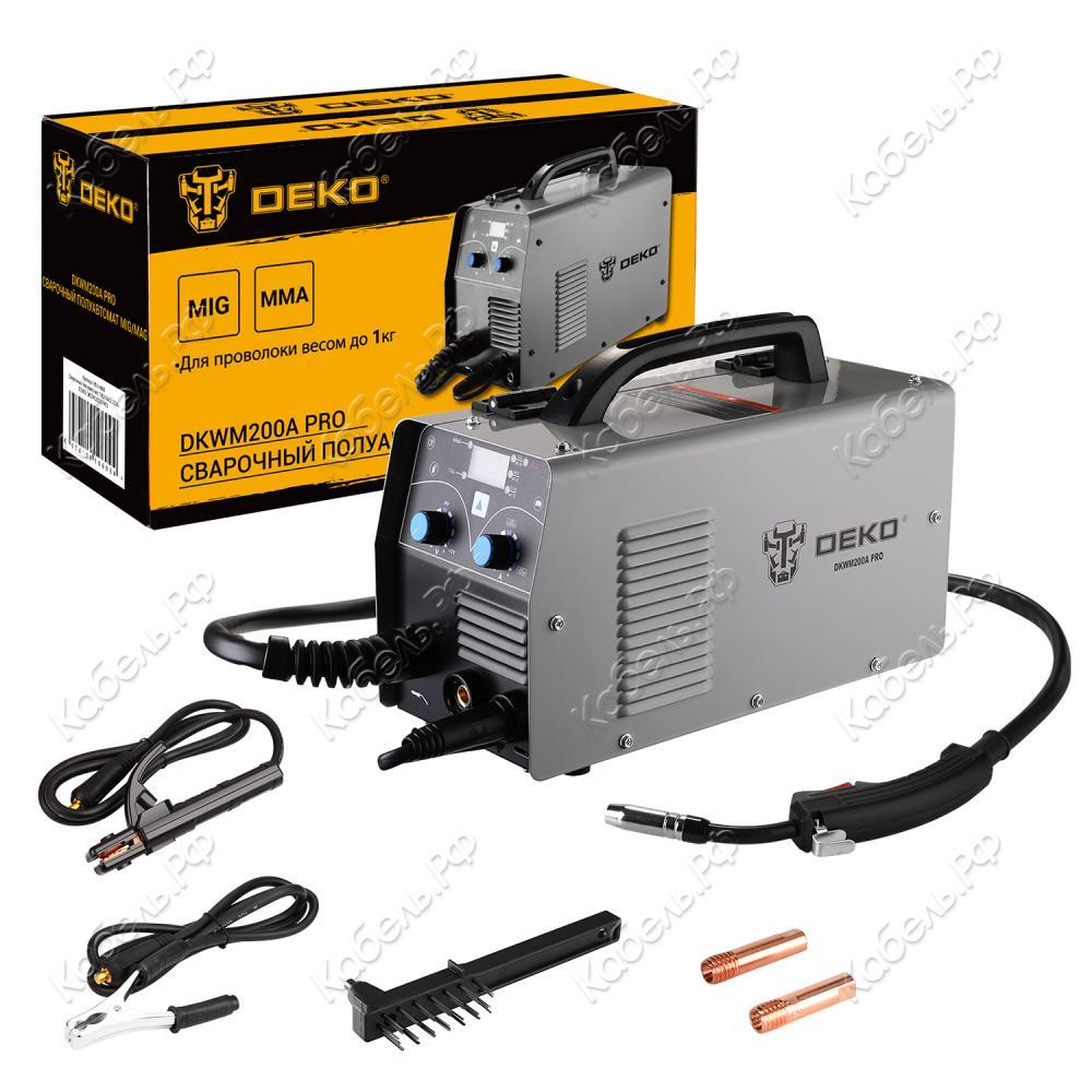 Изображение товара Полуавтомат сварочный DEKO DKWM200A PRO MIG-MAG 200А для швов