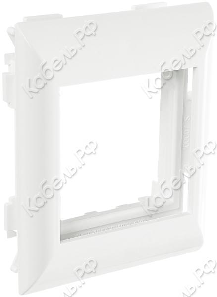 Изображение товара Суппорт с рамкой на 1 пост 45х45 в профиль для кабель-канала 100х50 SPL 100007S