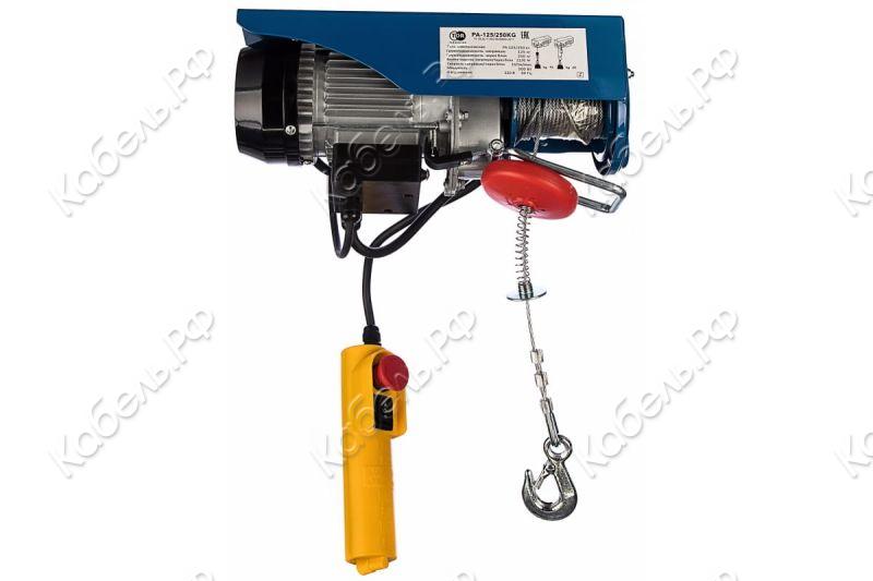 Изображение товара Электрическая таль с тележкой TOR PA 125/250кг 30м для промышленного подъема