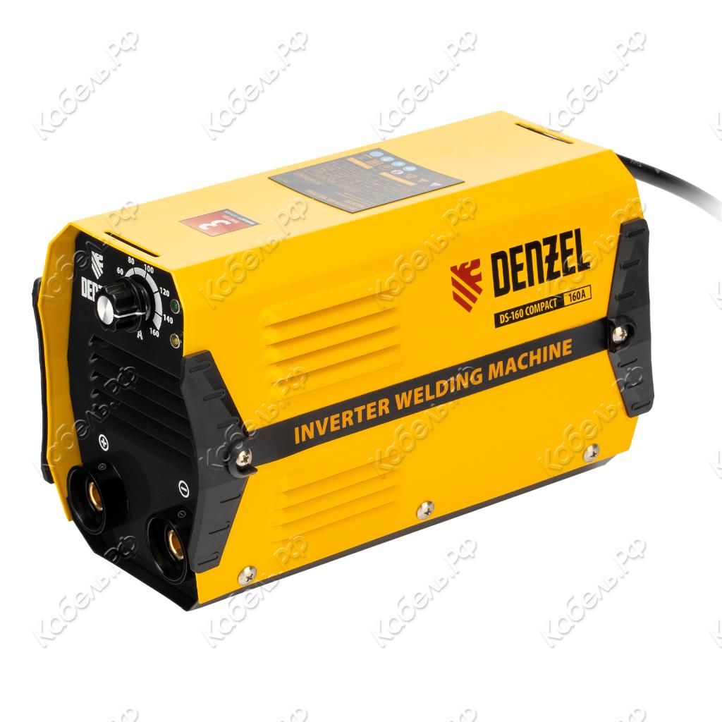 Изображение товара Аппарат инверторный Denzel DS-160 Compact 160А для дуговой сварки с защитой IP21