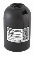 Патрон Е27 подвесной термостойкий пластик черный TDM SQ0335-0051