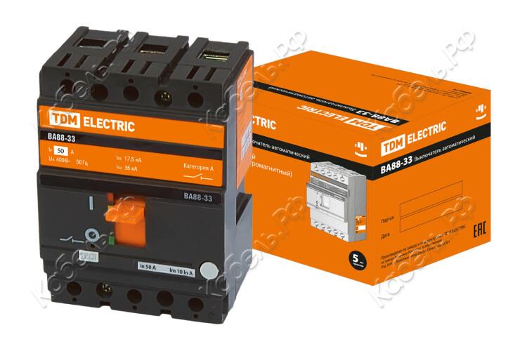 Изображение товара Автоматический выключатель ВА88-33 3Р 50А 35кА TDM Electric SQ0707-0029