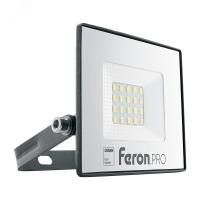 Прожектор LED ДО-30w 6400К 3000Лм IP65 черный PRO Feron 41539